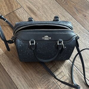 Coach Textured Black Crossbody Bag
